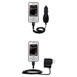 Gomadic Essential Kit for the Samsung SGH-i450 - includes Car and Wall Charger with Rapid Charge Technology