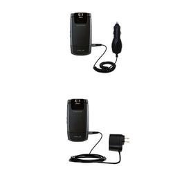 Gomadic Essential Kit for the Samsung SPH-A513 - includes Car and Wall Charger with Rapid Charge Technology