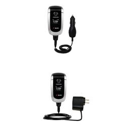 Gomadic Essential Kit for the Samsung SPH-A560 - includes Car and Wall Charger with Rapid Charge Technology