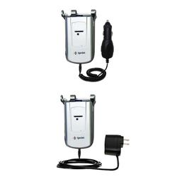 Gomadic Essential Kit for the Samsung SPH-A600 - includes Car and Wall Charger with Rapid Charge Technology