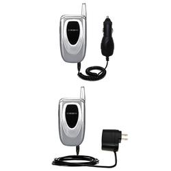 Gomadic Essential Kit for the Samsung SPH-A660 - includes Car and Wall Charger with Rapid Charge Technology
