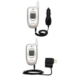 Gomadic Essential Kit for the Samsung SPH-A680 - includes Car and Wall Charger with Rapid Charge Technology