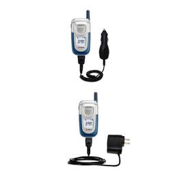 Gomadic Essential Kit for the Samsung SPH-A760 - includes Car and Wall Charger with Rapid Charge Technology