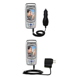 Gomadic Essential Kit for the Samsung SPH-A800 - includes Car and Wall Charger with Rapid Charge Technology