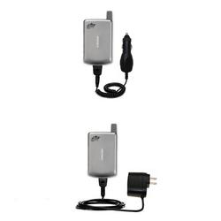 Gomadic Essential Kit for the Samsung SPH-i500 - includes Car and Wall Charger with Rapid Charge Technology
