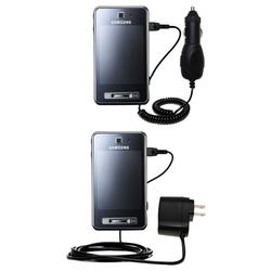 Gomadic Essential Kit for the Samsung Tocco - includes Car and Wall Charger with Rapid Charge Technology -