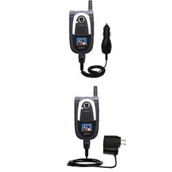 Gomadic Essential Kit for the Sanyo MM-7500 - includes Car and Wall Charger with Rapid Charge Technology -