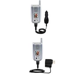 Gomadic Essential Kit for the Sanyo MM-8300 - includes Car and Wall Charger with Rapid Charge Technology -