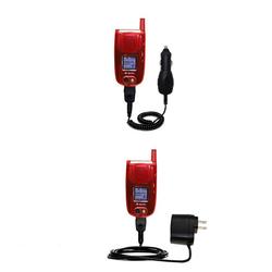Gomadic Essential Kit for the Sanyo PM-8200 / PM 8200 - includes Car and Wall Charger with Rapid Charge Tech