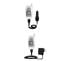 Gomadic Essential Kit for the Sanyo RL-2500 / RL 2500 - includes Car and Wall Charger with Rapid Charge Tech