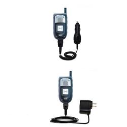 Gomadic Essential Kit for the Sanyo RL-7300 / RL 7300 - includes Car and Wall Charger with Rapid Charge Tech