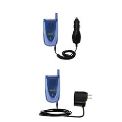 Gomadic Essential Kit for the Sanyo SCP-2300 - includes Car and Wall Charger with Rapid Charge Technology -