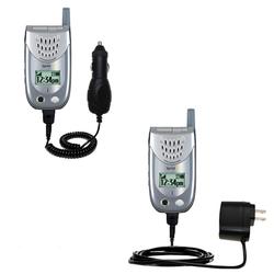 Gomadic Essential Kit for the Sanyo SCP-3100 - includes Car and Wall Charger with Rapid Charge Technology -