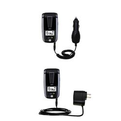Gomadic Essential Kit for the Sanyo SCP-3200 - includes Car and Wall Charger with Rapid Charge Technology -