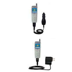 Gomadic Essential Kit for the Sanyo SCP-4900 / SCP 4900 - includes Car and Wall Charger with Rapid Charge Te