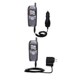 Gomadic Essential Kit for the Sanyo SCP-4930 - includes Car and Wall Charger with Rapid Charge Technology -
