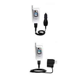 Gomadic Essential Kit for the Sanyo SCP-5300 / SCP 5300 - includes Car and Wall Charger with Rapid Charge Te