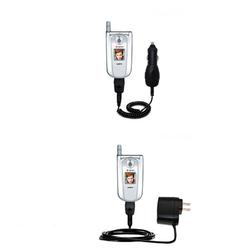 Gomadic Essential Kit for the Sanyo SCP-8100 / SCP 8100 - includes Car and Wall Charger with Rapid Charge Te