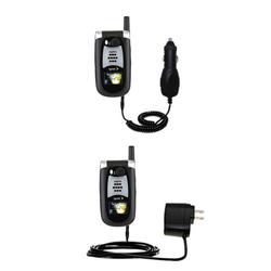 Gomadic Essential Kit for the Sanyo SCP-8400 - includes Car and Wall Charger with Rapid Charge Technology -