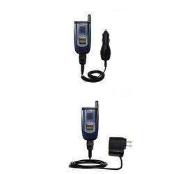 Gomadic Essential Kit for the Sanyo VM5500 / VM 5500 - includes Car and Wall Charger with Rapid Charge Techn