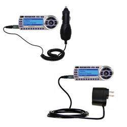 Gomadic Essential Kit for the Sirius StarMate ST2 - includes Car and Wall Charger with Rapid Charge Technolo