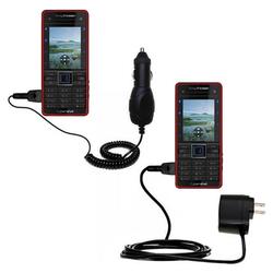 Gomadic Essential Kit for the Sony Ericsson C902 - includes Car and Wall Charger with Rapid Charge Technolog
