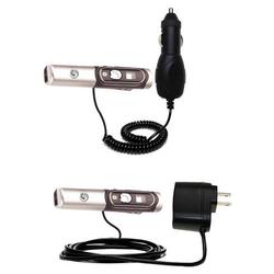 Gomadic Essential Kit for the Sony Ericsson HBH-DS200 - includes Car and Wall Charger with Rapid Charge Tech