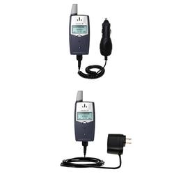 Gomadic Essential Kit for the Sony Ericsson T39 - includes Car and Wall Charger with Rapid Charge Technology