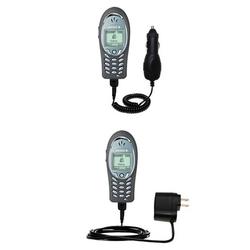 Gomadic Essential Kit for the Sony Ericsson T60c - includes Car and Wall Charger with Rapid Charge Technolog