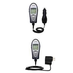 Gomadic Essential Kit for the Sony Ericsson T61LX - includes Car and Wall Charger with Rapid Charge Technolo