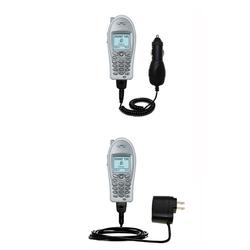 Gomadic Essential Kit for the Sony Ericsson T61c - includes Car and Wall Charger with Rapid Charge Technolog