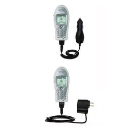 Gomadic Essential Kit for the Sony Ericsson T61d - includes Car and Wall Charger with Rapid Charge Technolog