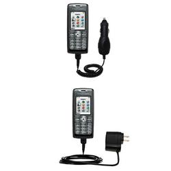 Gomadic Essential Kit for the Sony Ericsson T637 - includes Car and Wall Charger with Rapid Charge Technolog