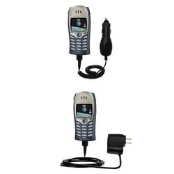 Gomadic Essential Kit for the Sony Ericsson T68 - includes Car and Wall Charger with Rapid Charge Technology