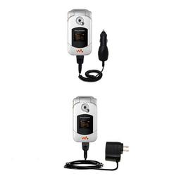 Gomadic Essential Kit for the Sony Ericsson W300i - includes Car and Wall Charger with Rapid Charge Technolo