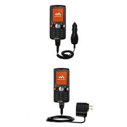 Gomadic Essential Kit for the Sony Ericsson W810 / W810i - includes Car and Wall Charger with Rapid Charge T