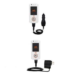 Gomadic Essential Kit for the Sony Ericsson W900i - includes Car and Wall Charger with Rapid Charge Technolo