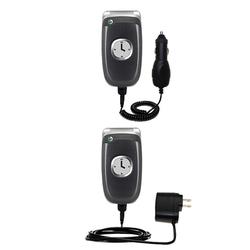 Gomadic Essential Kit for the Sony Ericsson Z1010 - includes Car and Wall Charger with Rapid Charge Technolo