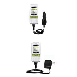 Gomadic Essential Kit for the Sony Ericsson k660i - includes Car and Wall Charger with Rapid Charge Technolo