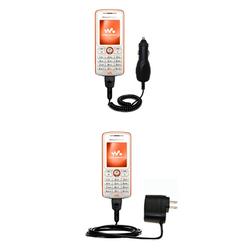 Gomadic Essential Kit for the Sony Ericsson w200a - includes Car and Wall Charger with Rapid Charge Technolo