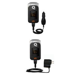 Gomadic Essential Kit for the Sony Ericsson w300c - includes Car and Wall Charger with Rapid Charge Technolo