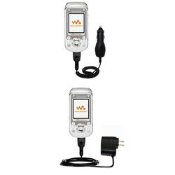 Gomadic Essential Kit for the Sony Ericsson w550c - includes Car and Wall Charger with Rapid Charge Technolo