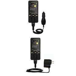 Gomadic Essential Kit for the Sony Ericsson w660i - includes Car and Wall Charger with Rapid Charge Technolo