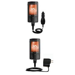 Gomadic Essential Kit for the Sony Ericsson w960i - includes Car and Wall Charger with Rapid Charge Technolo