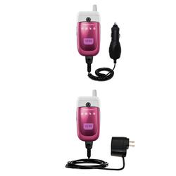 Gomadic Essential Kit for the Sony Ericsson z310a - includes Car and Wall Charger with Rapid Charge Technolo