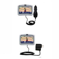 Gomadic Essential Kit for the TomTom Go 900 - includes Car and Wall Charger with Rapid Charge Technology -