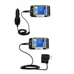 Gomadic Essential Kit for the iRiver PMP-100 - includes Car and Wall Charger with Rapid Charge Technology -