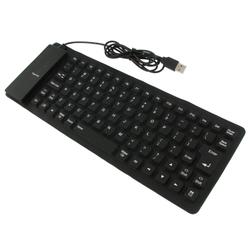 Eforcity Foldable USB Keyboard, Black by Eforcity