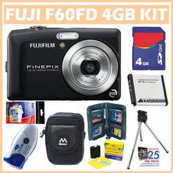 Fuji Finepix F60FD 12MP Digital Camera + 4GB Deluxe Accessory Kit