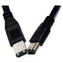 Fuji Labs 10 ft. IEEE-1394 6 pin to 6 pin Black Firewire Cable Model IEEE-6610PY